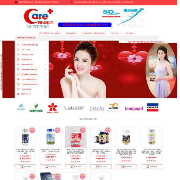 Web Bán Thuốc Careplus