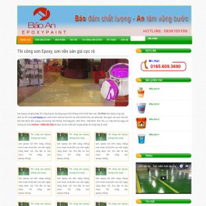 Website Giới Thiệu Sản Phẩm Dịch Vụ Thi Công Sơn Epoxy WBT21