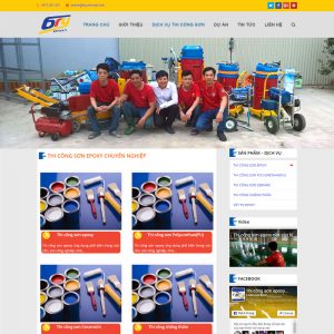 Website Giới Thiệu Dịch Vụ Thi Công Sơn Sửa Nhà WBT17