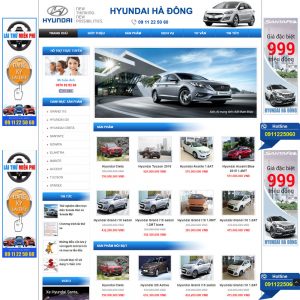 Website Giới Thiệu Và Bán ô Tô Hyundai WBT61
