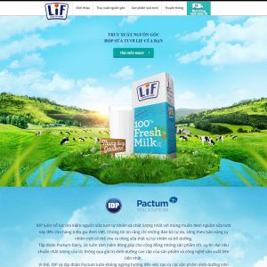 Website Giới Thiệu Công Ty Sữa WBT85