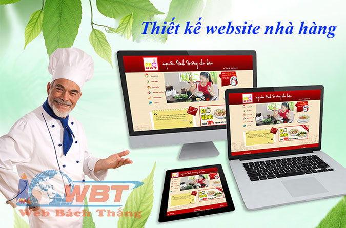 Thiết Kế Website Nhà Hàng – ẩm Thực Hiện đại, Sang Trọng, độc đáo