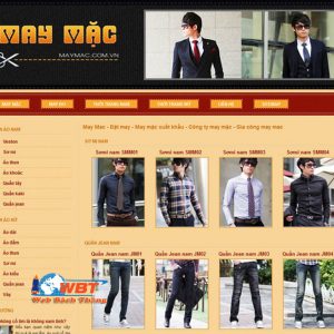 Thiết Kế Website May Mặc