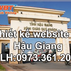 Thiết Kế Website Tại Hậu Giang