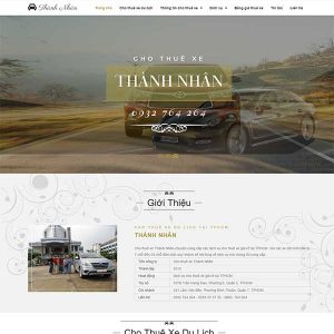 Mẫu Website Dịch Vụ Cho Thuê Xe ô Tô WBT1002