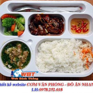 Thiết Kế Website Cơm Văn Phòng đồ ăn Nhanh