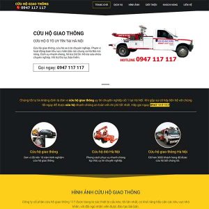 Mẫu Website Dịch Vụ Cứu Hộ ô Tô 24/7 WBT1016