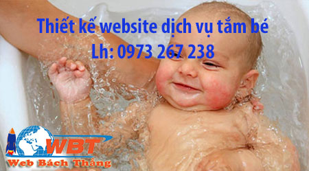 Thiết kế website dịch vụ tắm bé