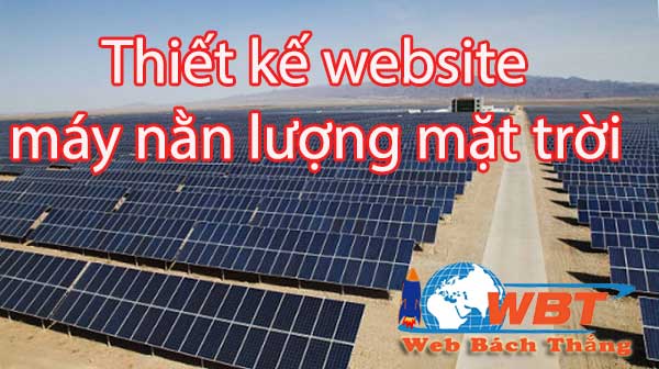Thiết kế website bán máy nước nóng năng lượng mặt trời