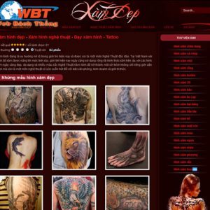 Thiết Kế Website Tattoo, Xăm Hình Nghệ Thuật độc đáo đẳng Cấp