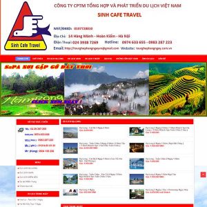 Mẫu Website Tour Du Lịch Sinh Cafe Travel WBT1117