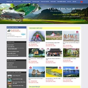 Mẫu Website Tour Du Lịch Văn Minh WBT1116