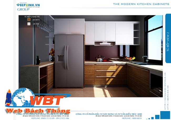 Thiết kế website bán tủ bếp