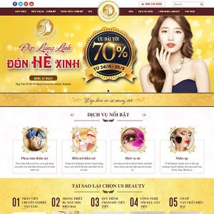 Mẫu Website Thẩm Mỹ – Spa – Nail – Công Nghệ Cao WBT1132