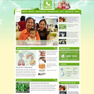 Mẫu Website Tư Vấn Sức Khỏe Online – Cường Phế  WBT1143