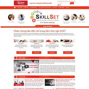 Mẫu Website Trung Tâm Anh Ngữ ACET WBT1159