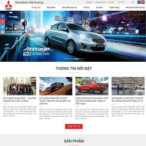 Mẫu Website Bán Xe ô Tô Misubishi Hải Dương WBT1197