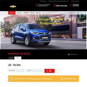 Mẫu Website đại Lý ô Tô Chevrolet Giải Phóng WBT1199
