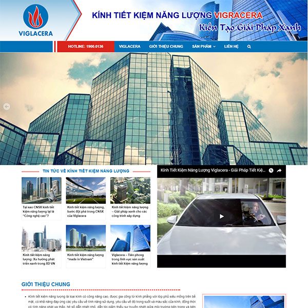 Mẫu Website Kinh Tiết Kiệm Năng Lượng VIGRACER WBT1184