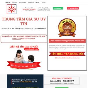 Mẫu Website Trung Tâm Gia Sư WBT1278