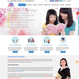 Mẫu Website Trung Tâm Gia Sư WBT1280