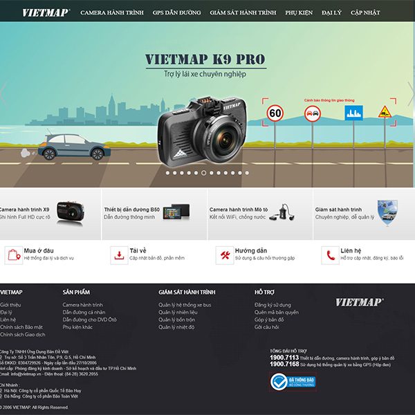 Mẫu Website Camera Thiết Bị Dẫn đường WBT1311