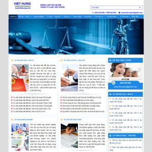 Mẫu Website Công Ty Tư Vấn Pháp Luật WBT257