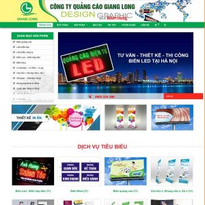 Mẫu Website Dịch Vụ Công Ty Quảng Cáo WBT247