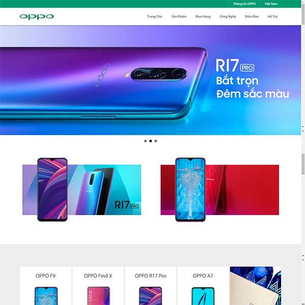 Mẫu Website Bán điện Thoại WBT1418